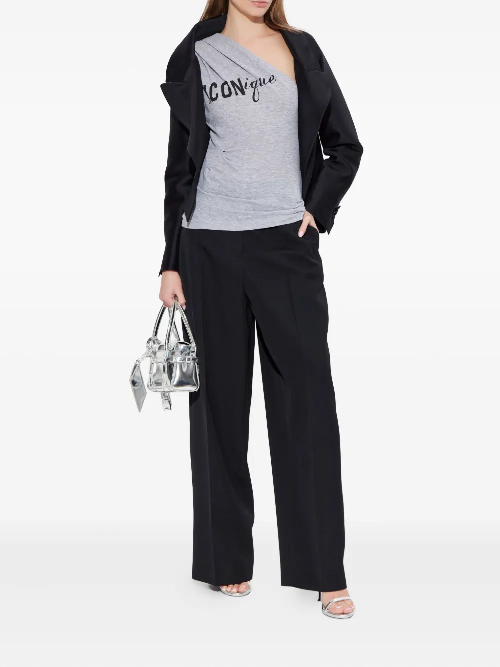 DSQUARED2 one-shoulder graphic-print top | Vests & Tank Tops | Image 2