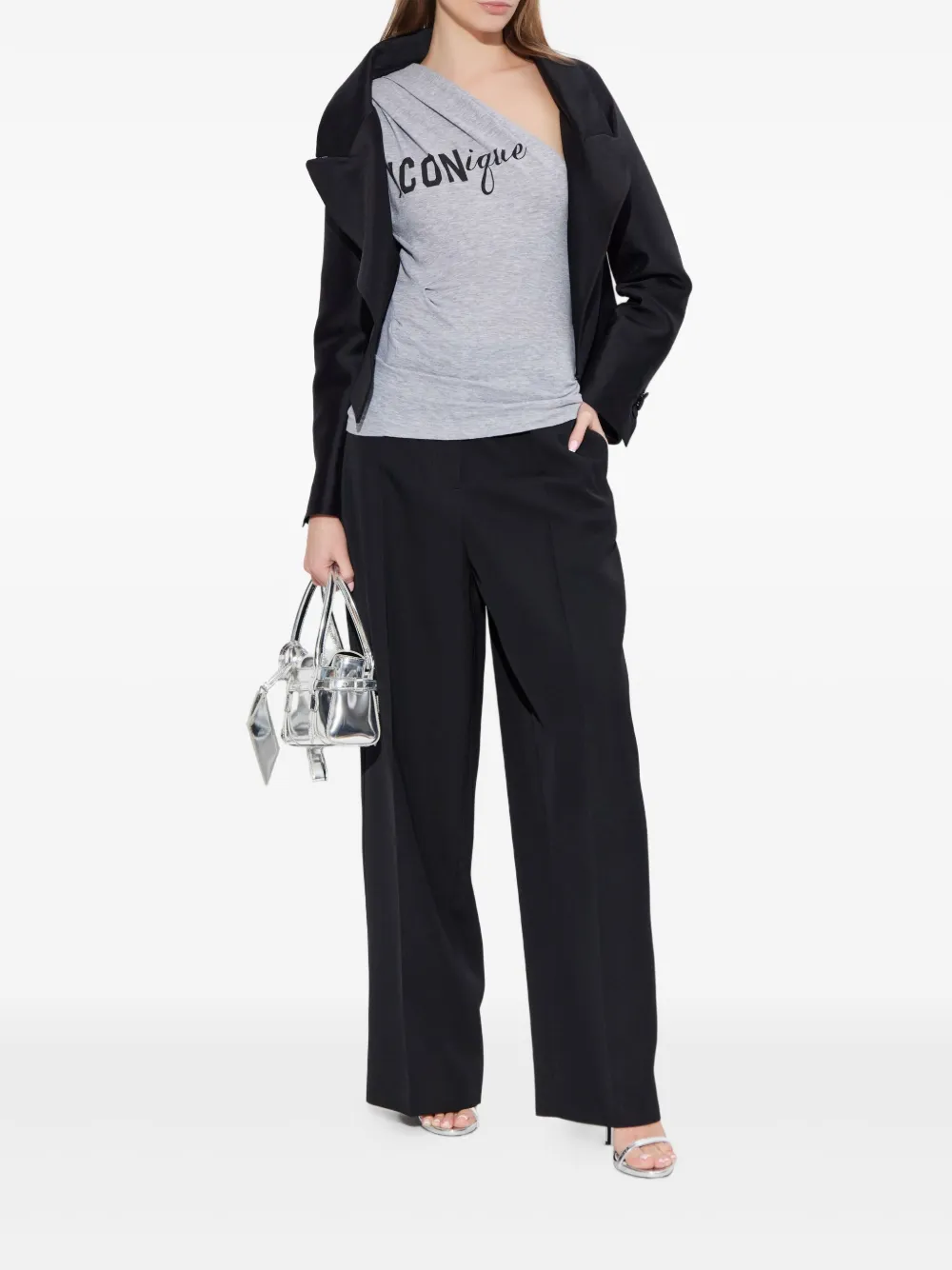 DSQUARED2 one-shoulder graphic-print top | Vests & Tank Tops | Image 2