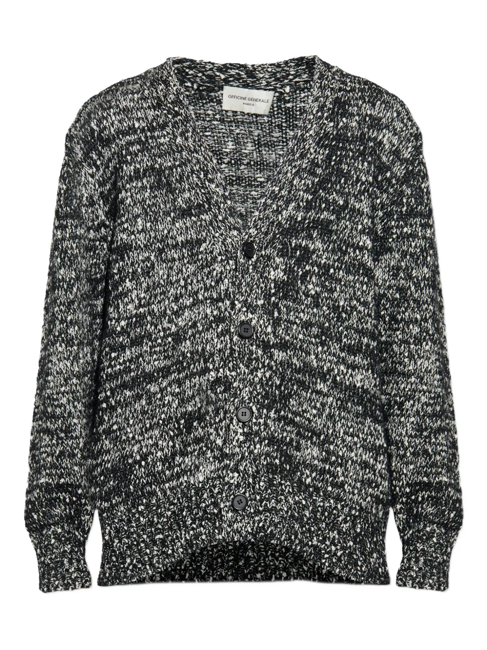 Officine Generale buttoned cardigan | Black | Image 1