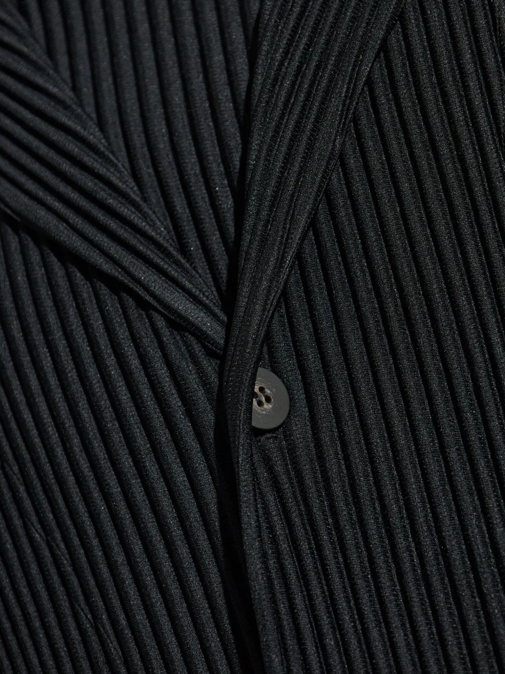 Homme Plissé Issey Miyake Wollen jas Zwart