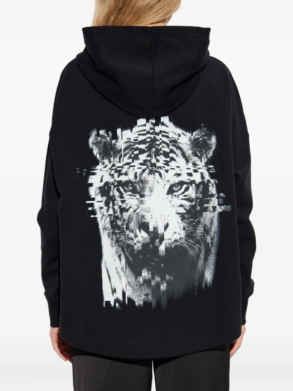 Allsaints Static Graphic-print Hoodie In Black