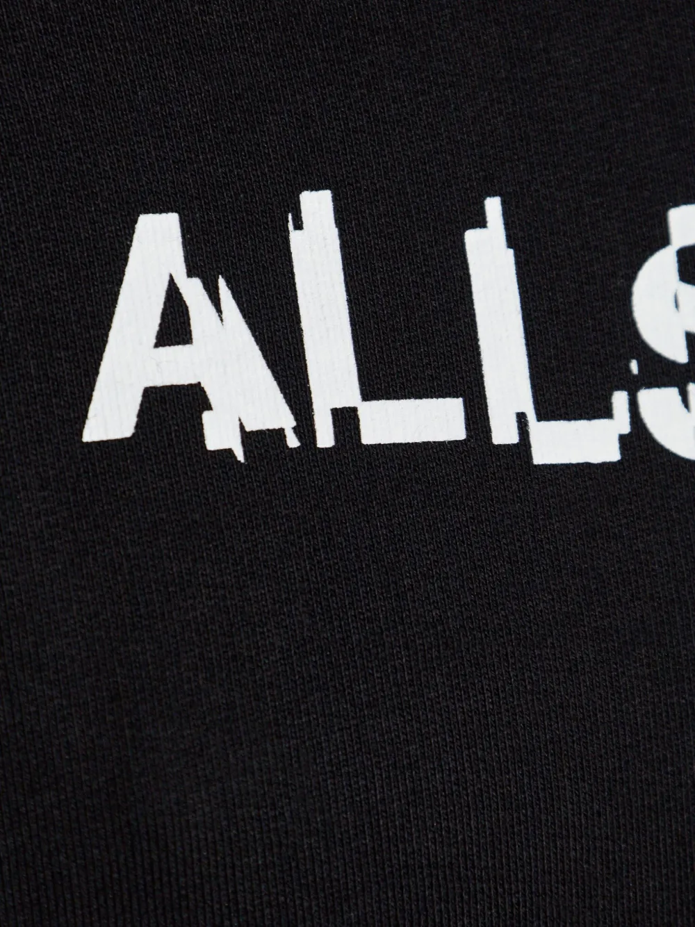 Allsaints Static Graphic-print Hoodie In Black