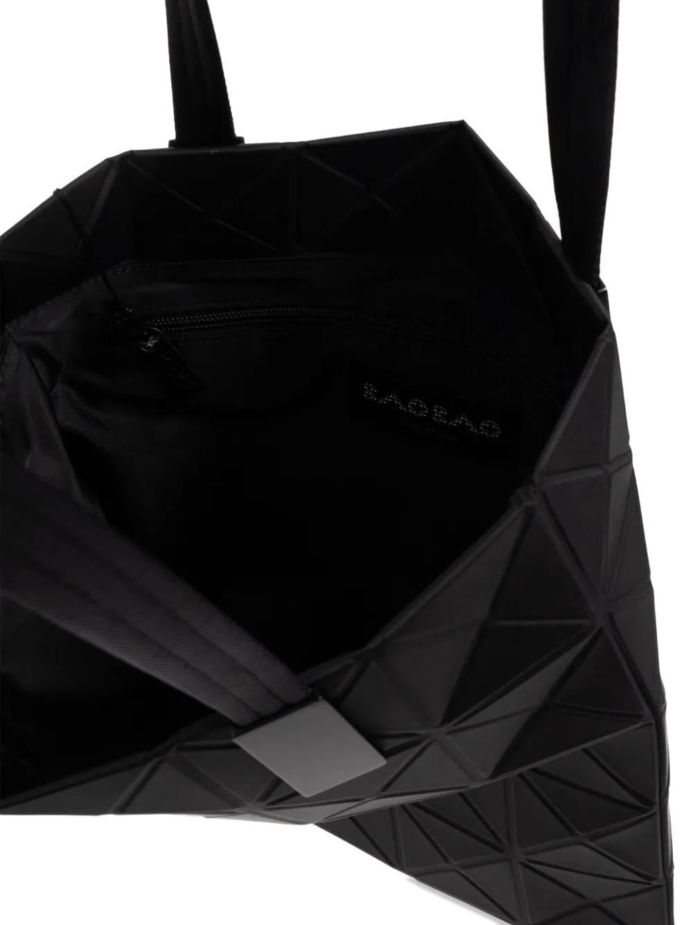 Bao Bao Issey Miyake Track Geometric-pattern Tote Bag In Black