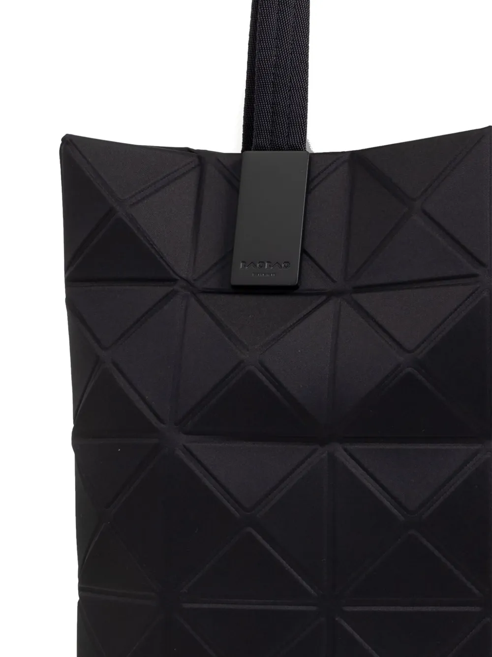Bao Bao Issey Miyake Track Geometric-pattern Tote Bag In Black