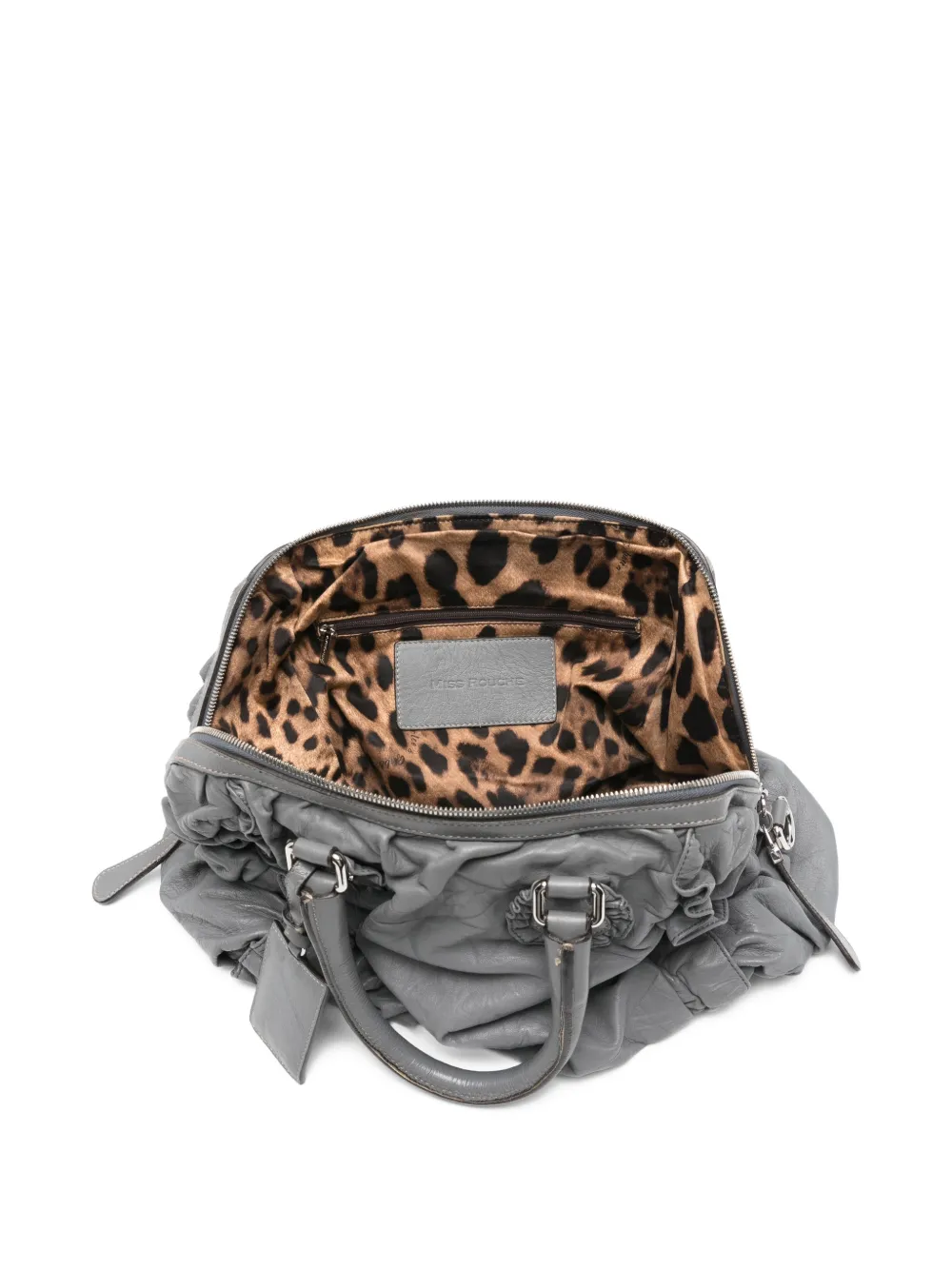 Pre-owned Dolce & Gabbana 2010s Miss Rouche Tote Bag In Gray