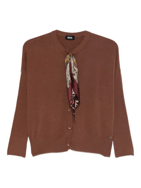 DIXIE scarf-detail knitwear