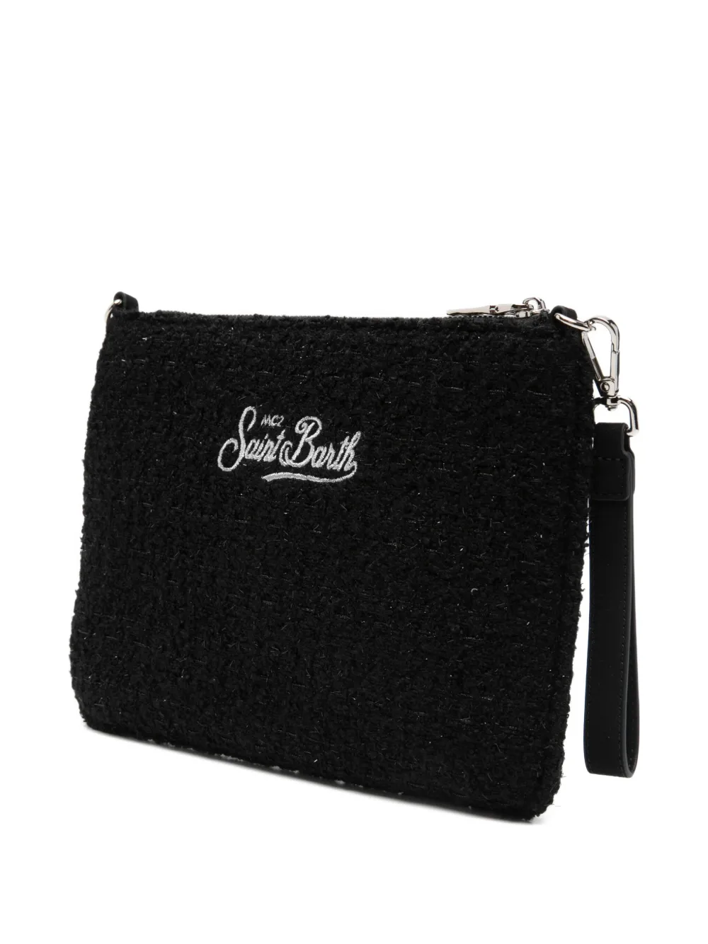 Mc2 Saint Barth Embroidered Clutch Bag In Pink