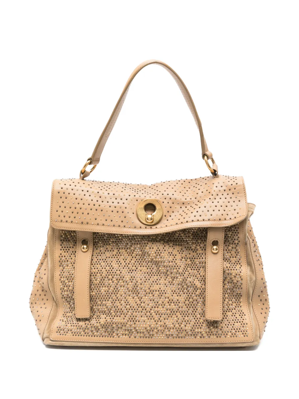 SAINT LAURENT Pre-owned 2010s Muse Two Tote Bag In Neutral