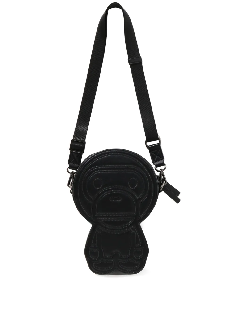 A BATHING APE® zip-fastening messenger bag | Black | Image 1