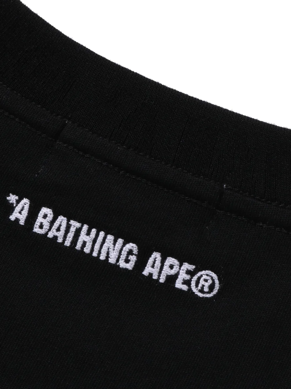 A BATHING APE Sweater met logopatch en lange mouwen Zwart