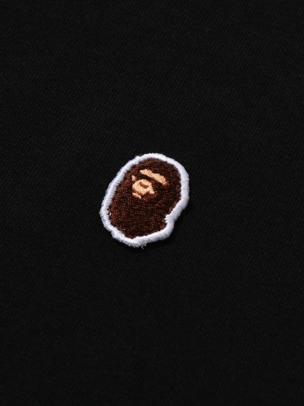 A BATHING APE Sweater met logopatch en lange mouwen Zwart