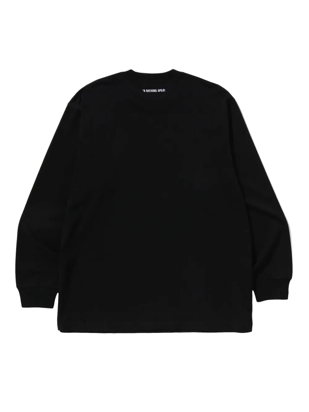 A BATHING APE Sweater met logopatch en lange mouwen - Zwart