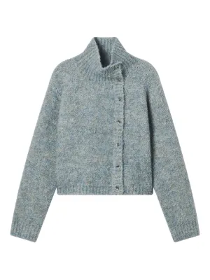 Cardigan Femme AB Studio Taille XL Bleu/vert Avec Ceinture - Neuf Avec étiquettes