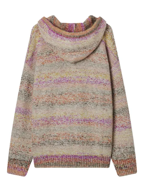 b+ab hoodie con capucha y motivo de rayas