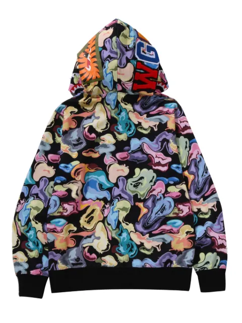 A BATHING APE® hooded zip-fastening hoodie