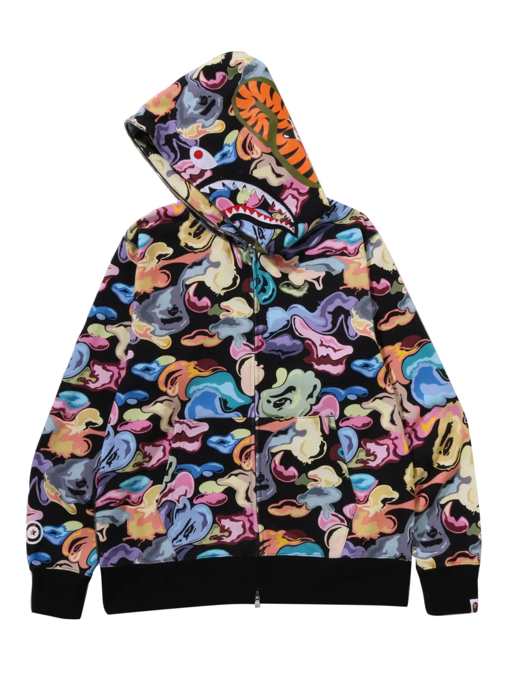 A BATHING APE Hoodie met ritssluiting Zwart