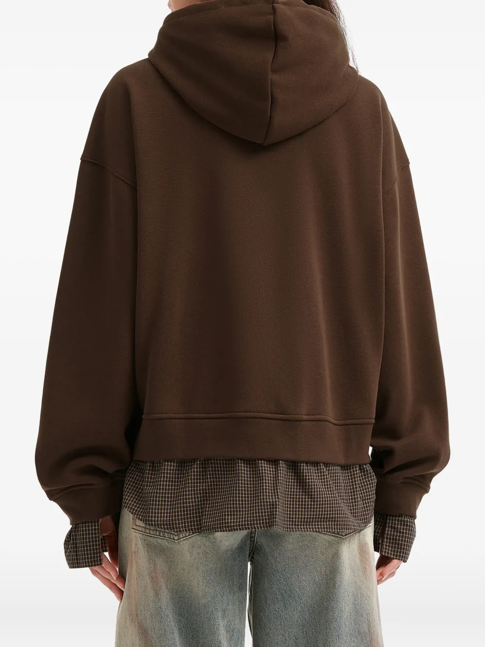Tout A Coup Zip Hoodie In Brown