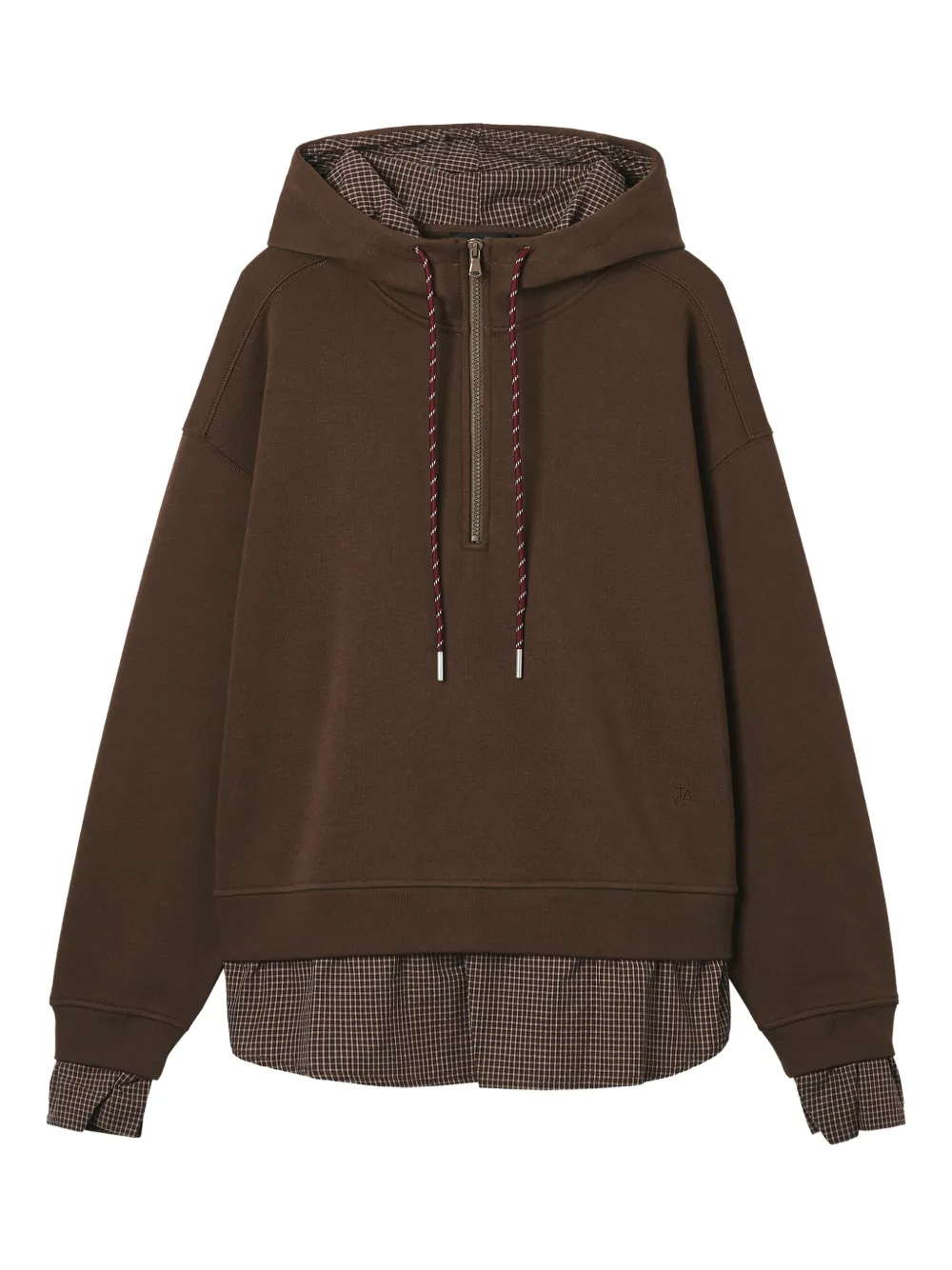 tout a coup sudadera con capucha y cremallera | marrón | Image 1