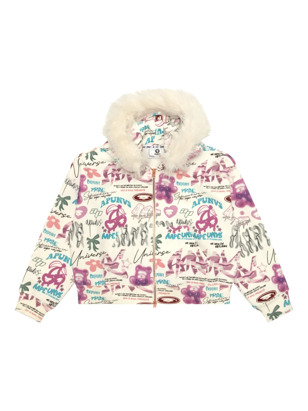 Aape By A Bathing Ape Graphic Hoodie In Multi