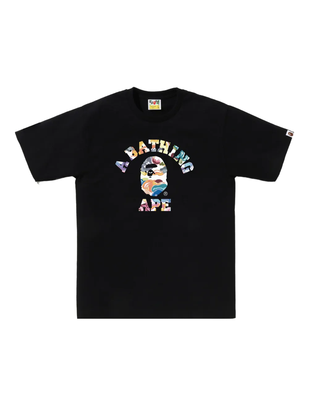 A BATHING APE® playera con logo gráfico | negro | Image 1
