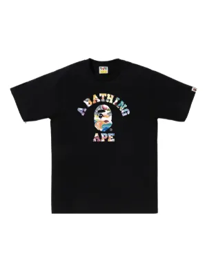 A BATHING APE® カモフラージュ Tシャツ | ブラック | FARFETCH JP