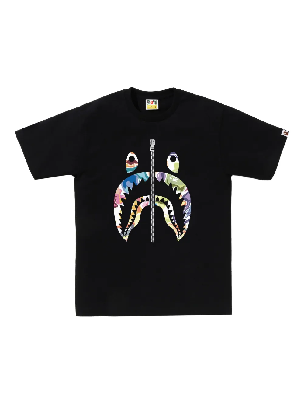 A BATHING APE® camiseta con estampado gráfico | negro | Image 1