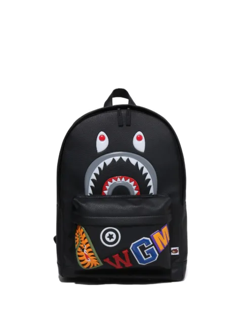 A BATHING APE® shark-graphic backpack