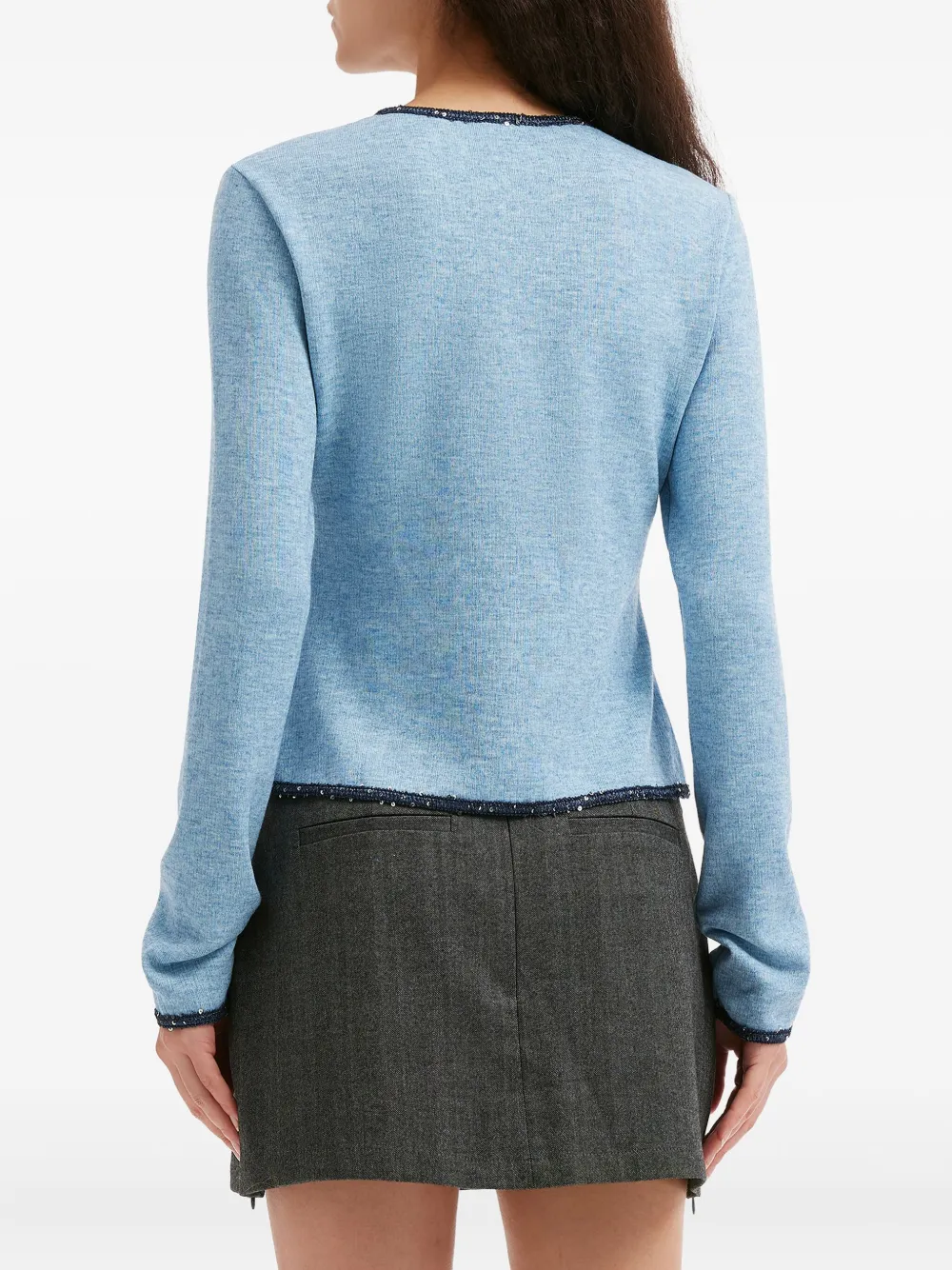 b+ab Vest verfraaid met knopen Blauw