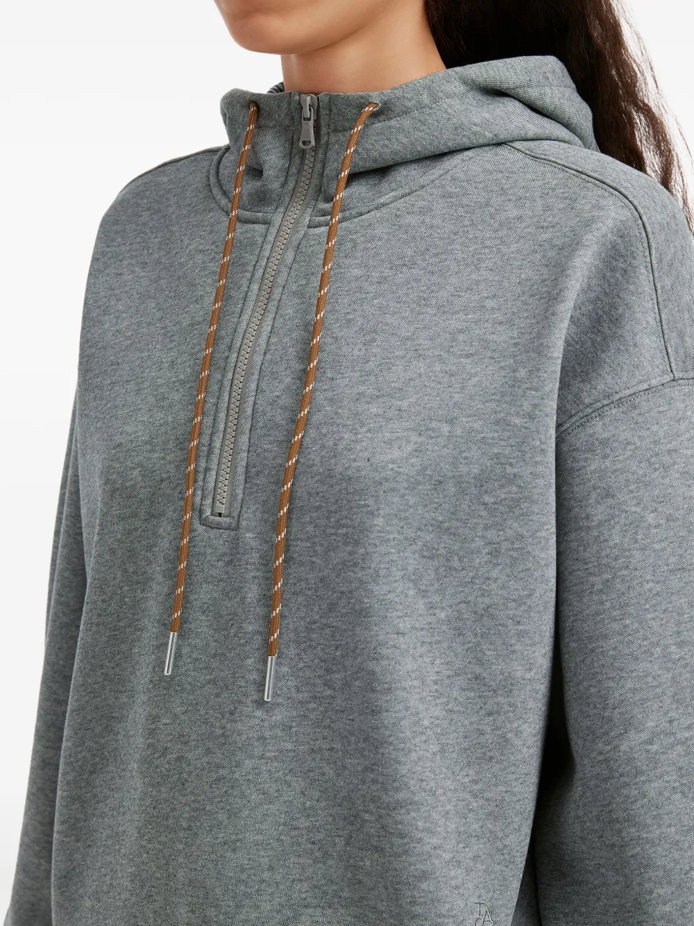 Tout A Coup Zip-fastening Hooded Hoodie In Blue