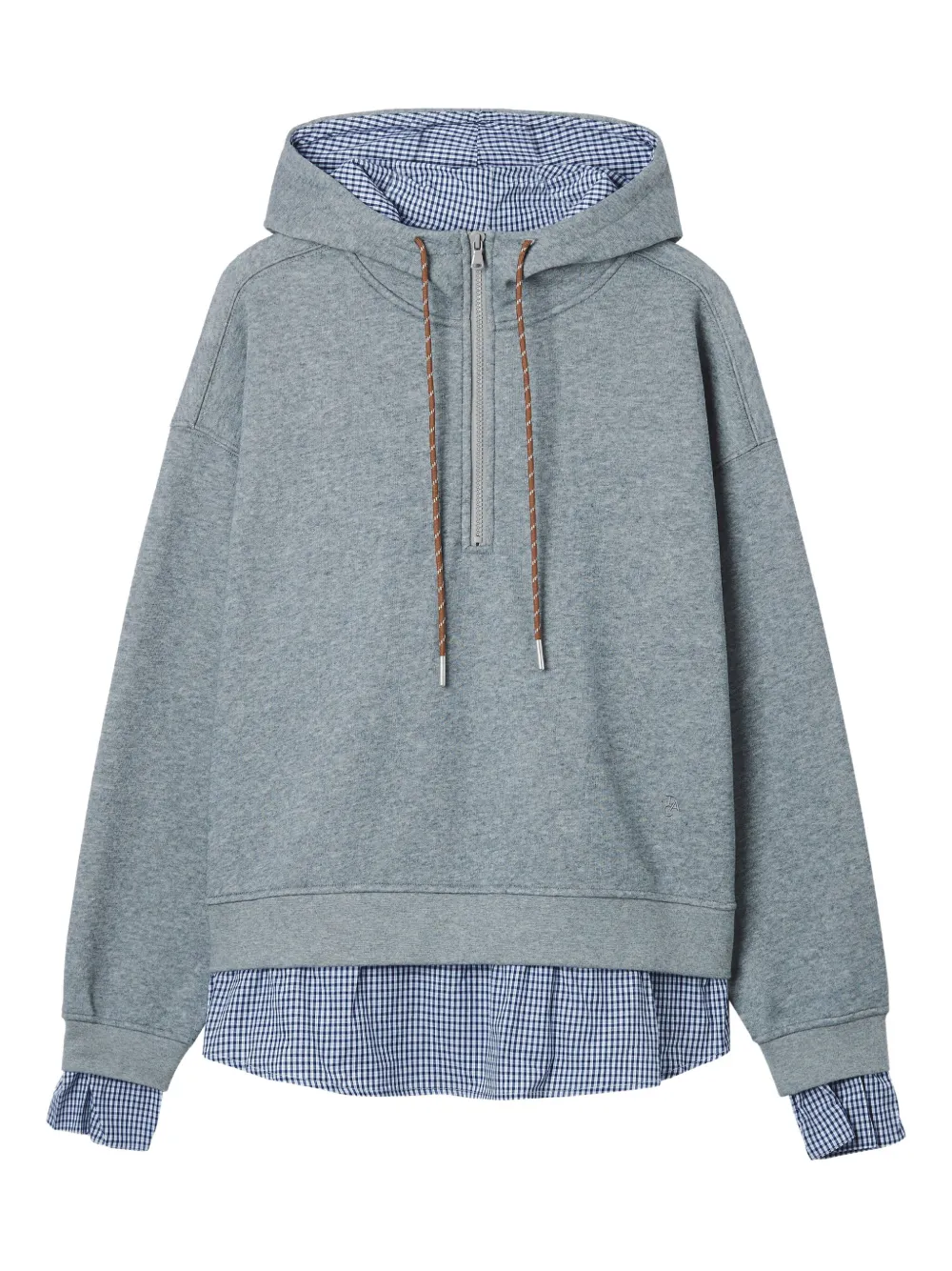 Tout A Coup Zip-fastening Hooded Hoodie In Blue