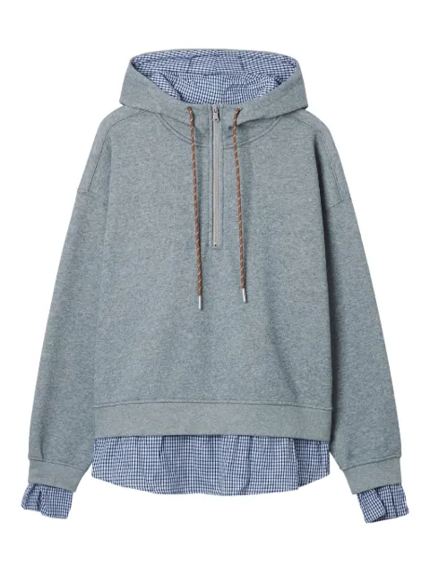 tout a coup zip-fastening hooded hoodie
