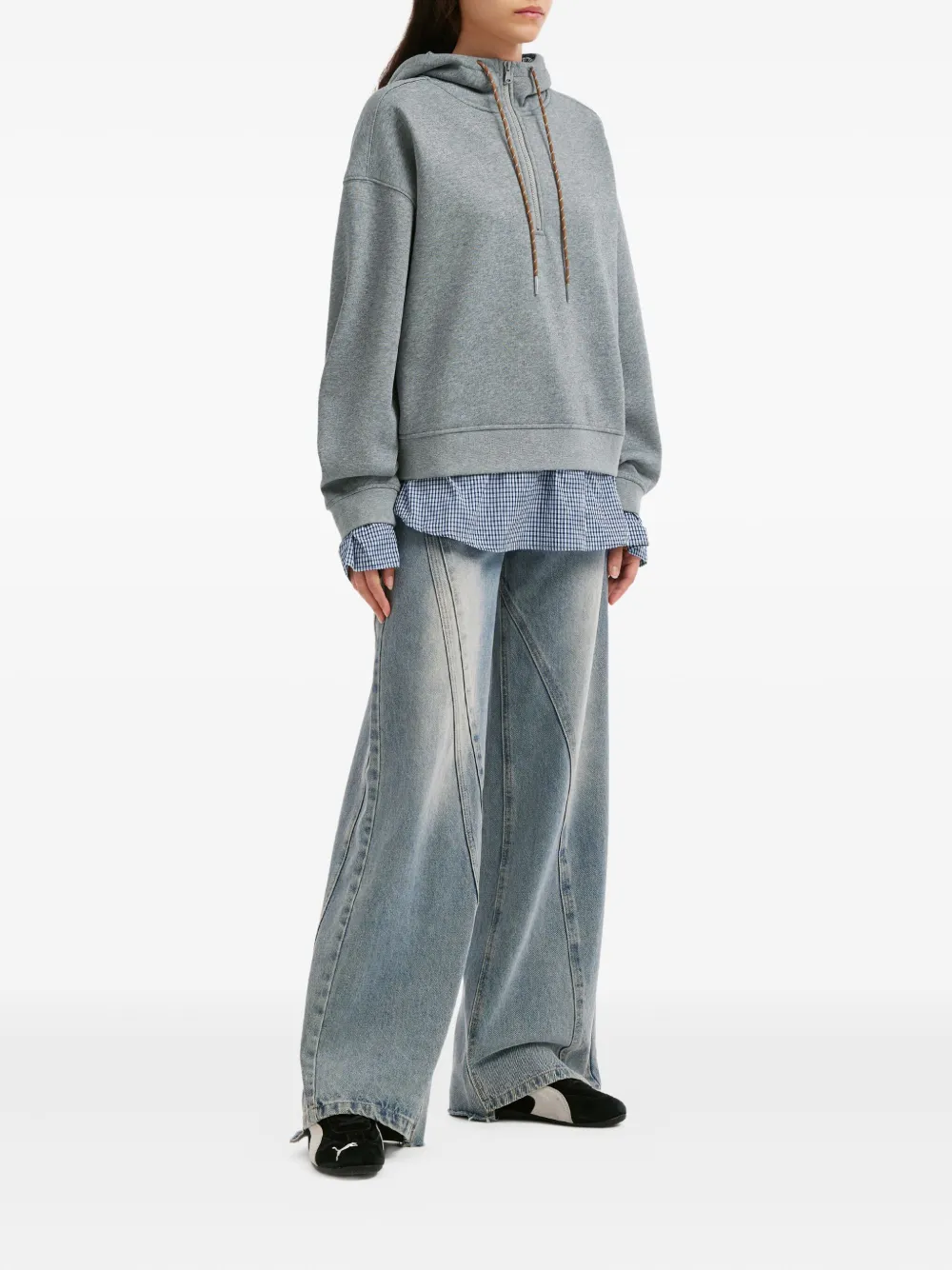 Tout a coup Hoodie met ritssluiting - Grijs