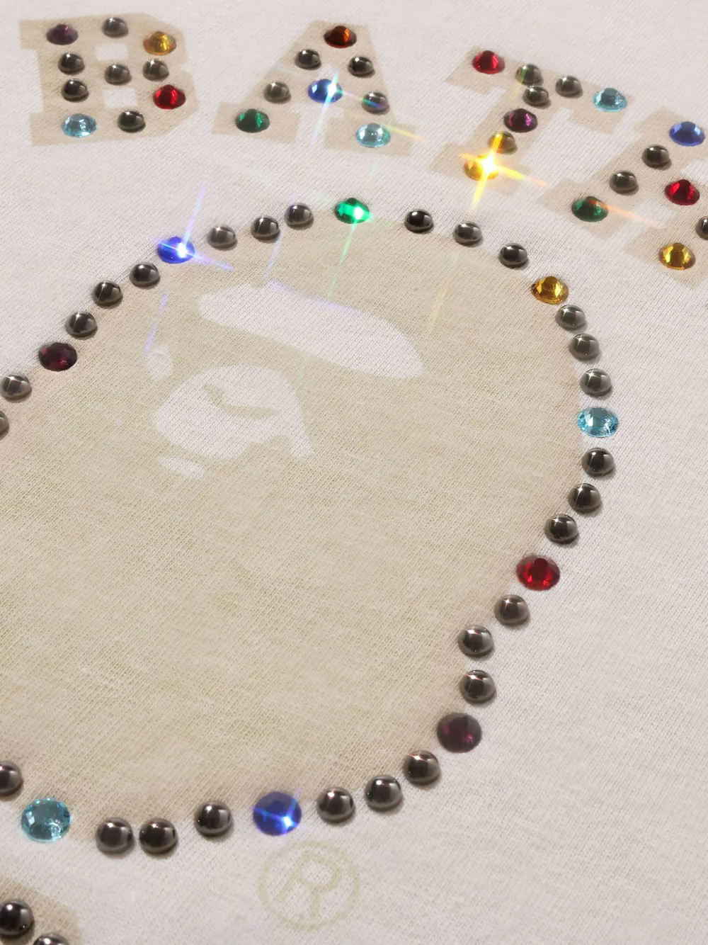 A BATHING APE College Relaxed T-shirt Beige