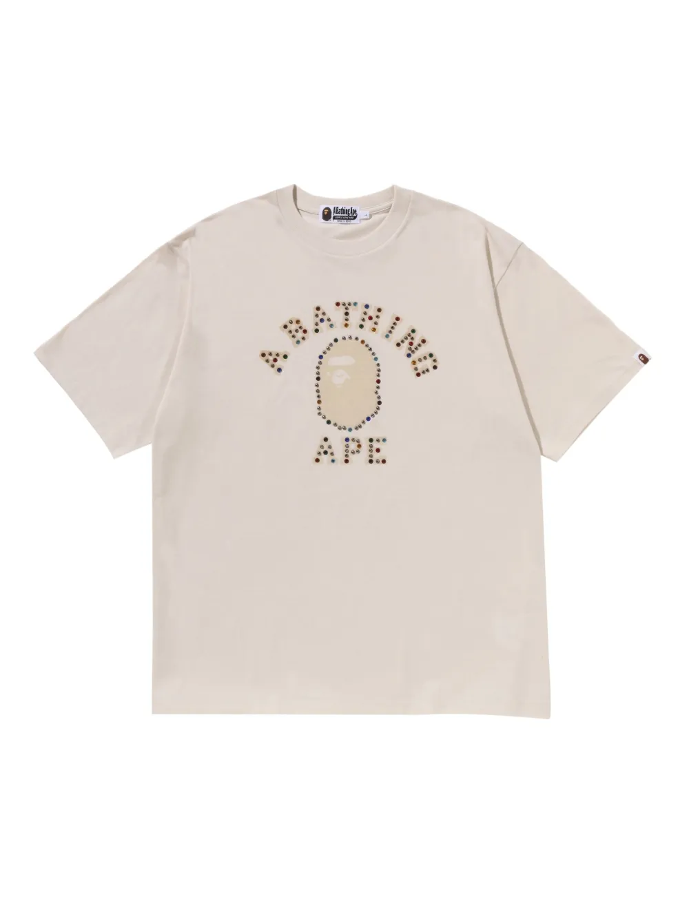 A BATHING APE® playera College Relaxed | neutro | Image 1