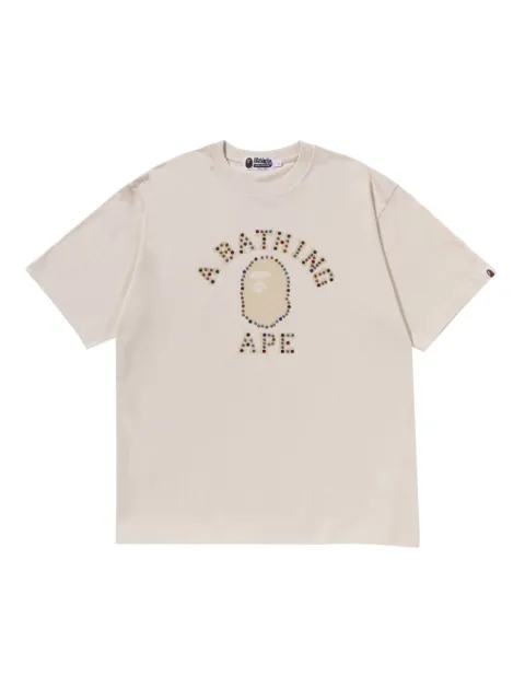 A BATHING APE® playera College Relaxed