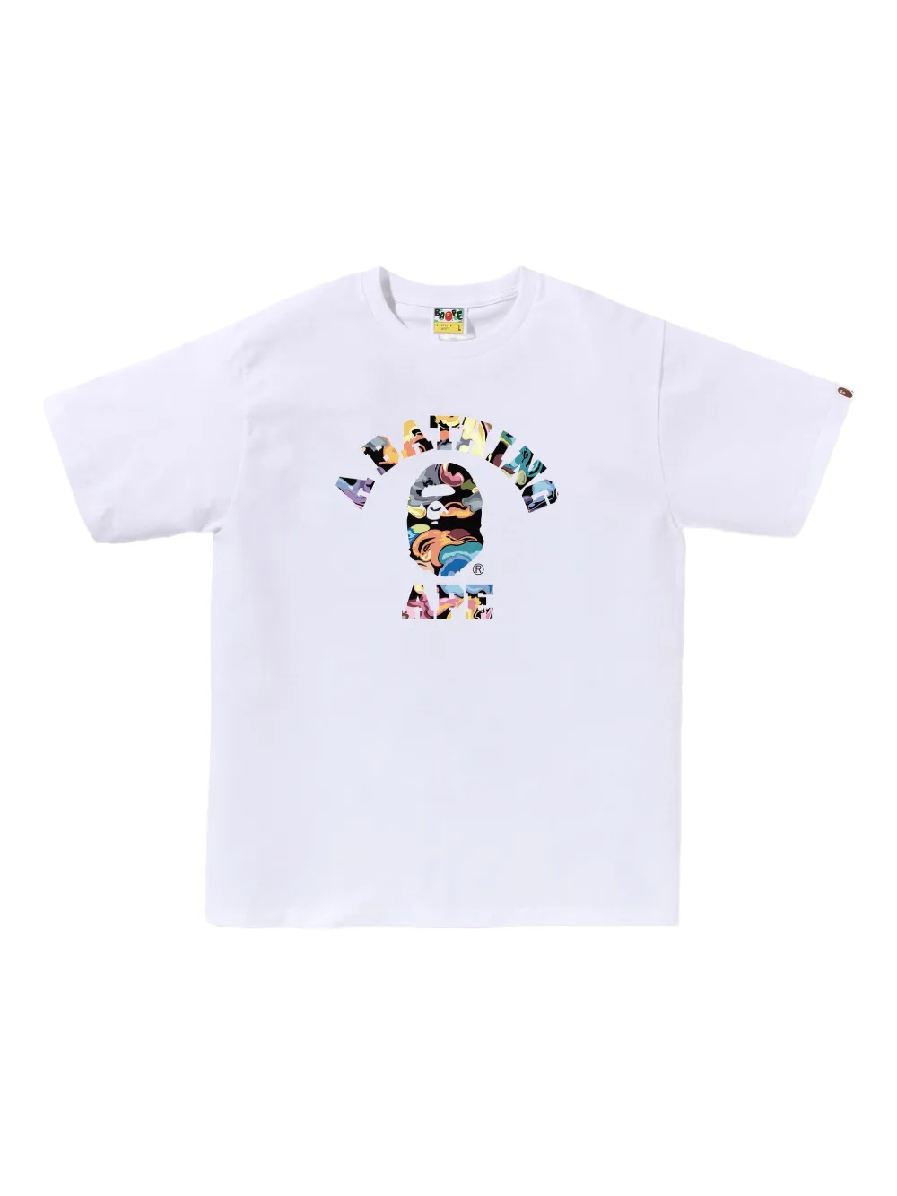 A BATHING APE® playera con logo gráfico | blanco | Image 1