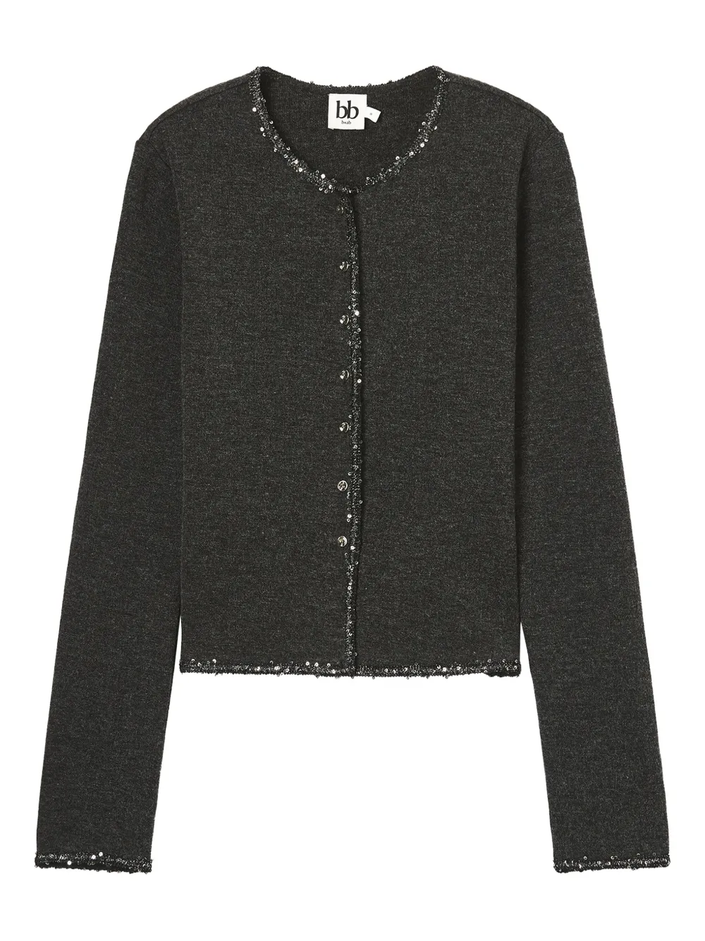 b+ab button-embellished cardigan | Grey | Image 1