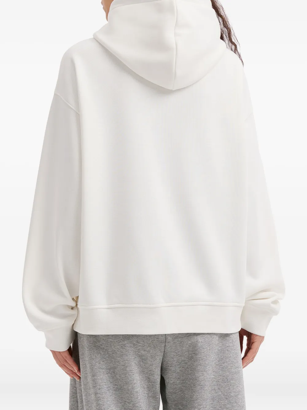 Tout A Coup Kangaroo-pocket Hoodie In White