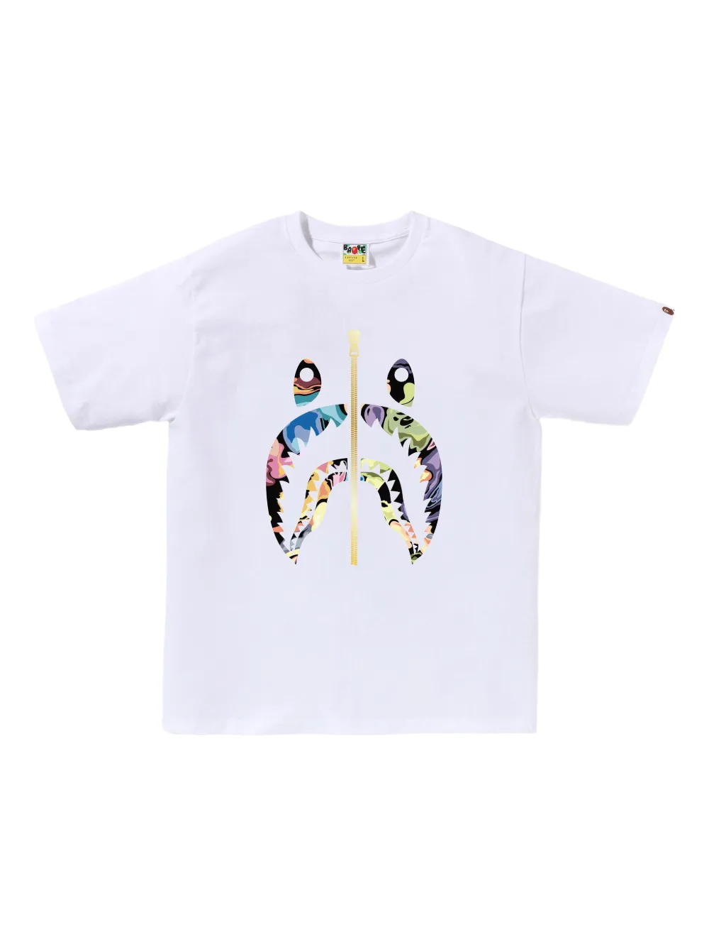A BATHING APE® playera con motivo Shark | blanco | Image 1