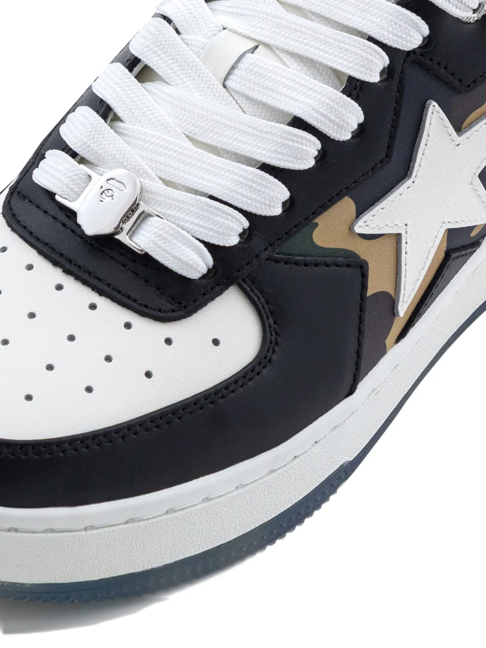 A BATHING APE BAPE STA sneakers met camouflageprint en ster Zwart