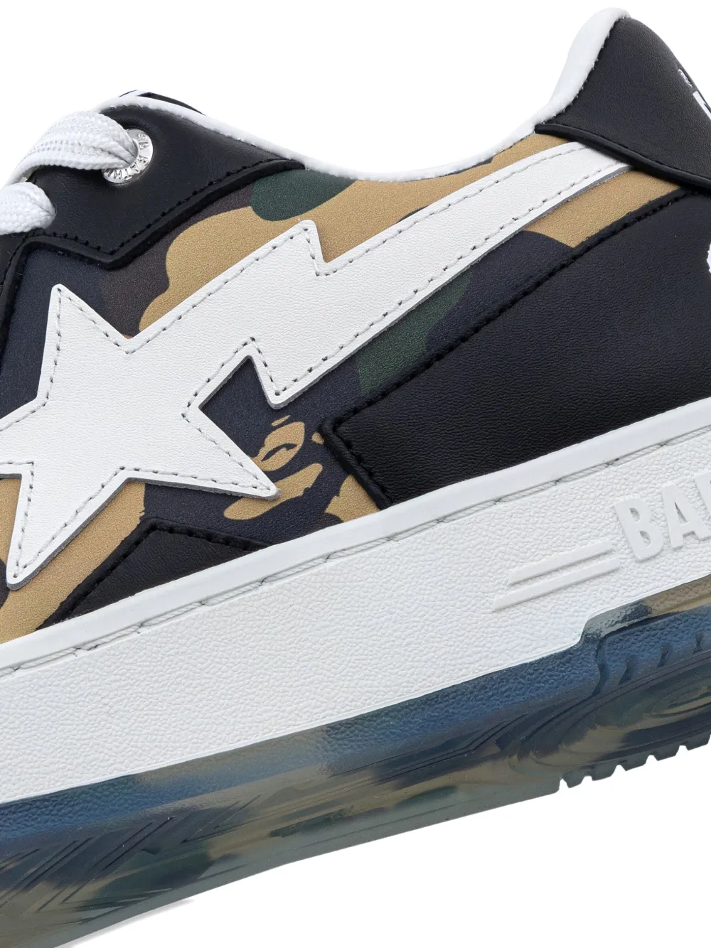 A BATHING APE BAPE STA sneakers met camouflageprint en ster Zwart