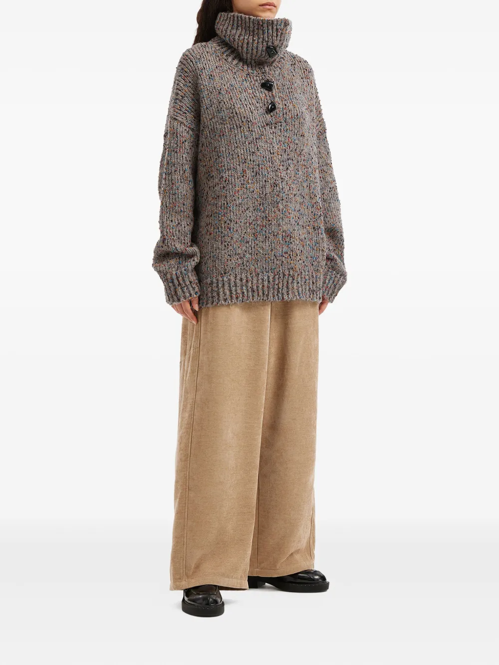 b+ab suéter con botones y cuello de tortuga | Suéteres | Image 2