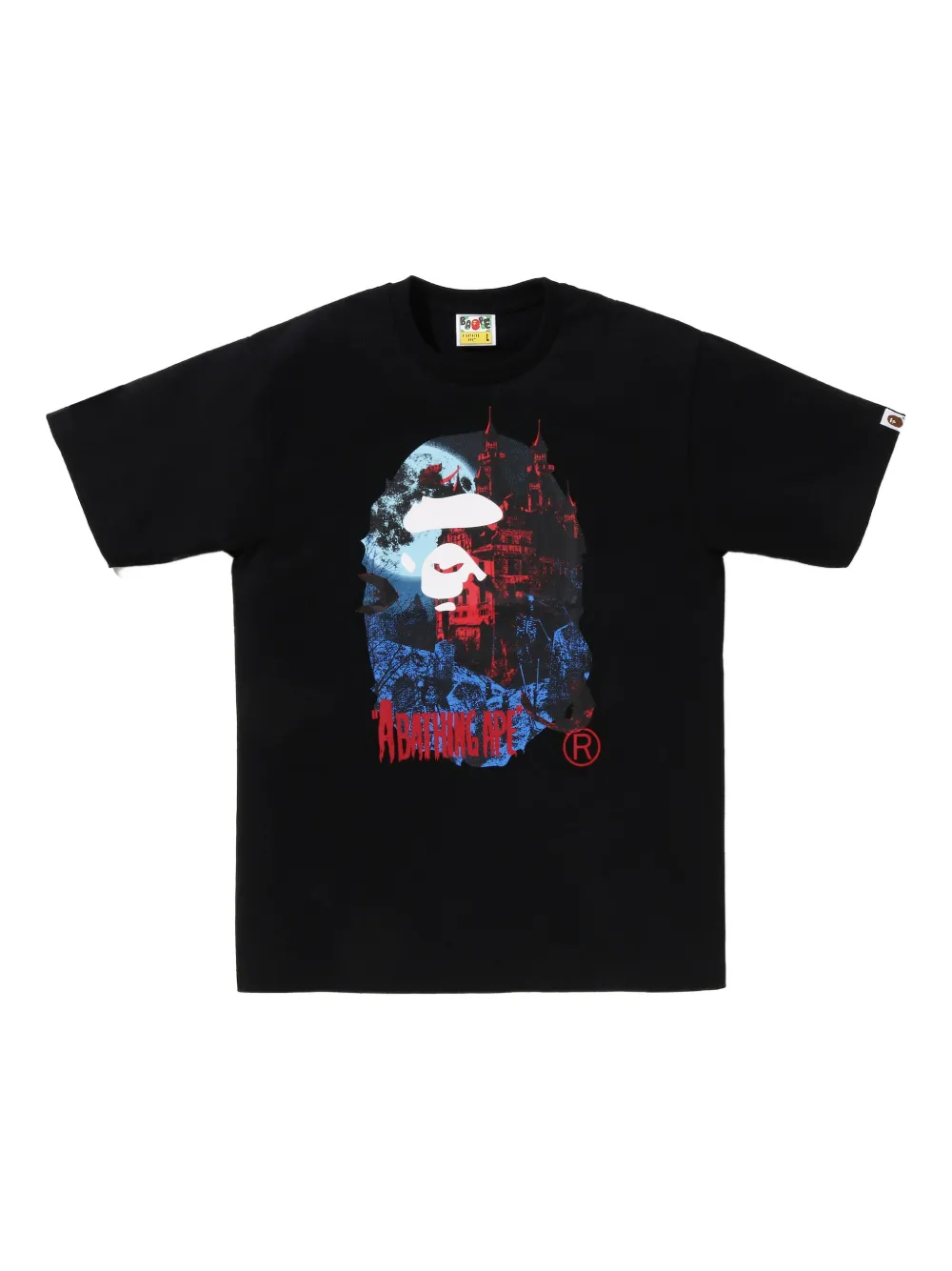 A BATHING APE® playera con motivo gráfico | negro | Image 1