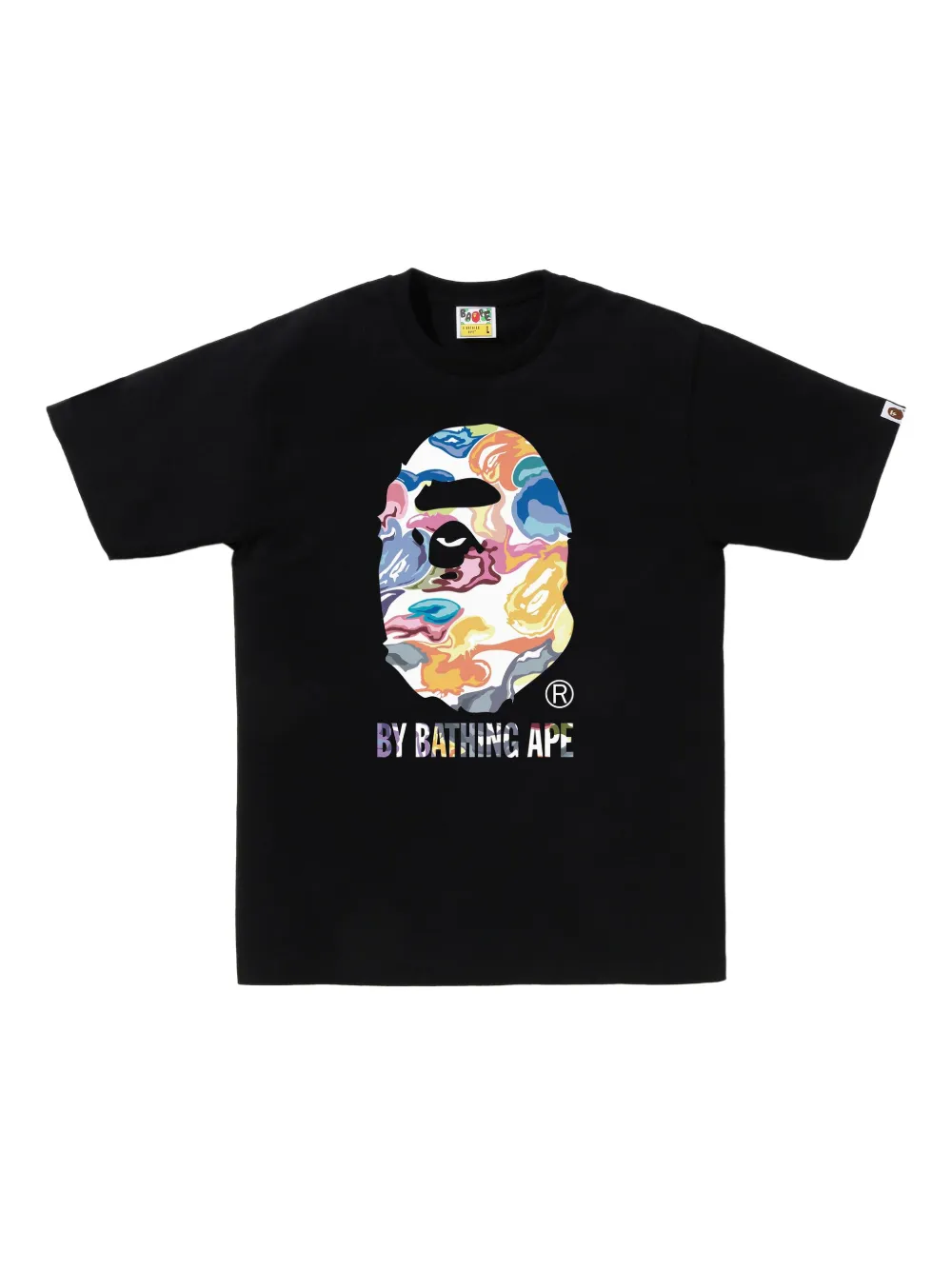 A BATHING APE® playera con motivo gráfico | negro | Image 1