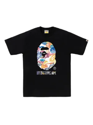A BATHING APE® カモフラージュ Tシャツ | ブラック | FARFETCH JP
