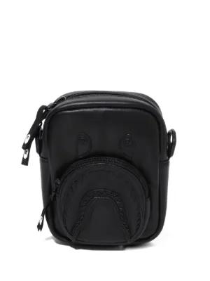 MM6 Maison Margiela レザーメッセンジャーバッグ | ブラック