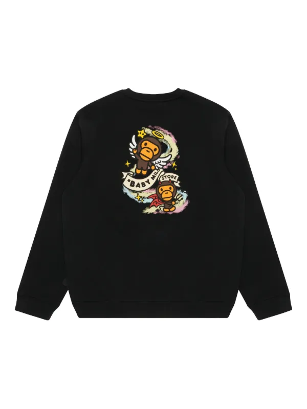 A BATHING APE® ロゴ セーター | ブラック | FARFETCH JP