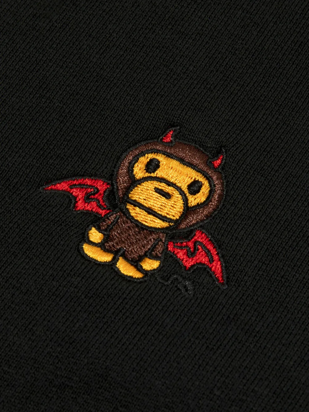 *BABY MILO STORE BY *A BATHING APE Trui met geborduurd logo Zwart