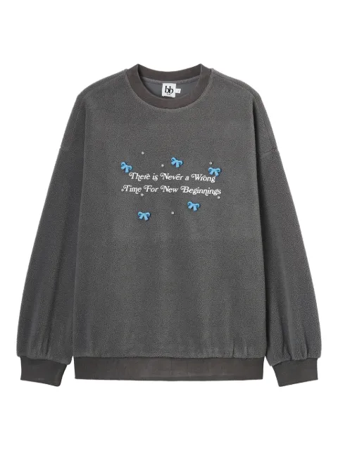 b+ab bow-appliqué sweater