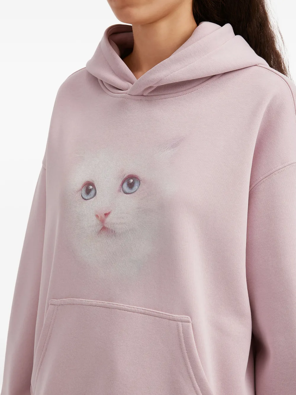 Tout A Coup Graphic Pocket Hoodie In Pink
